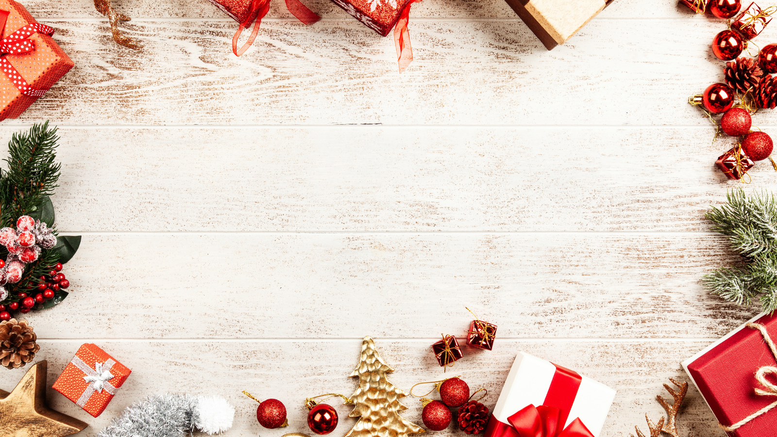 Photo Christmas PowerPoint Background