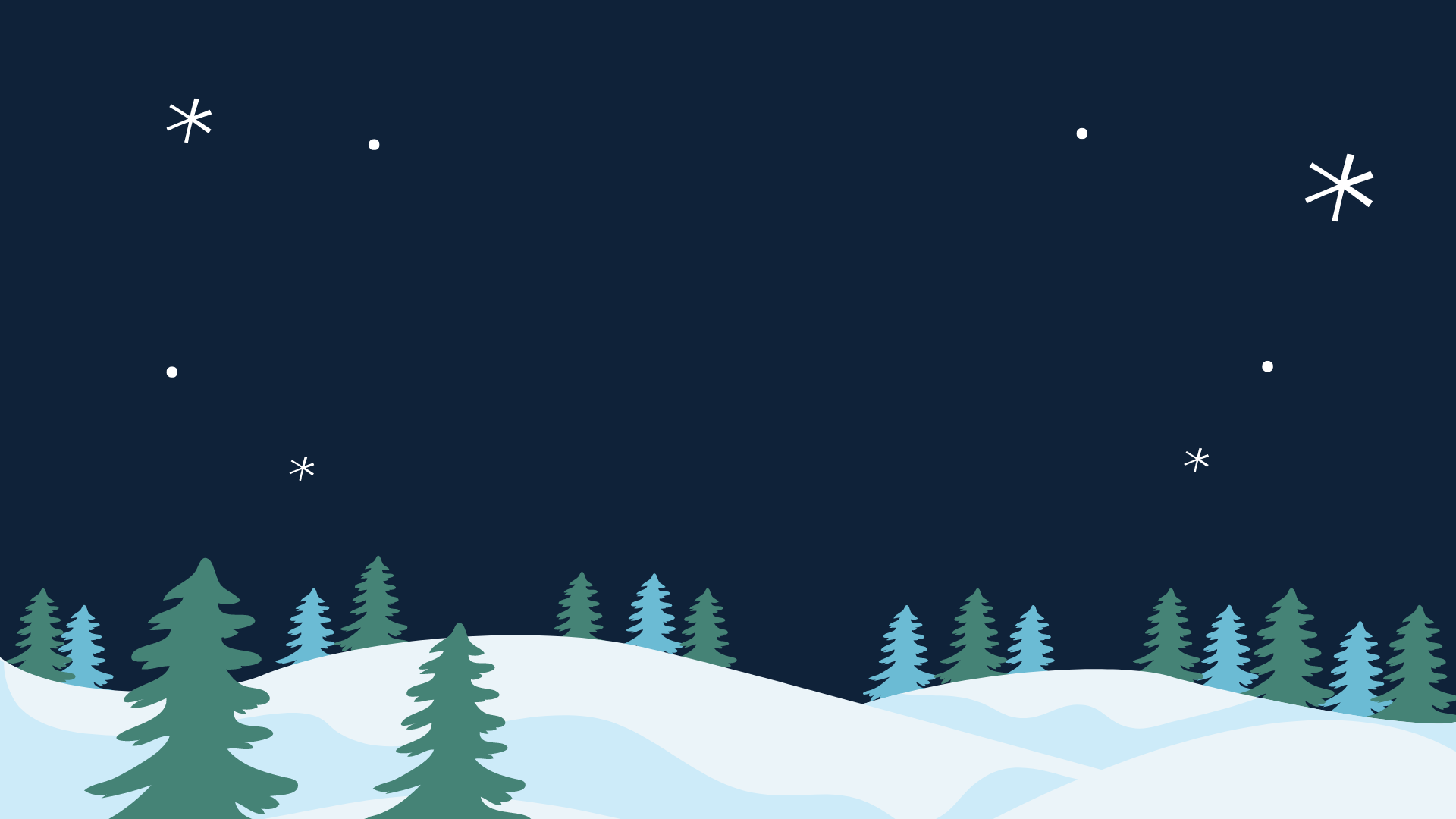 Winter Wonderland Christmas PowerPoint Background