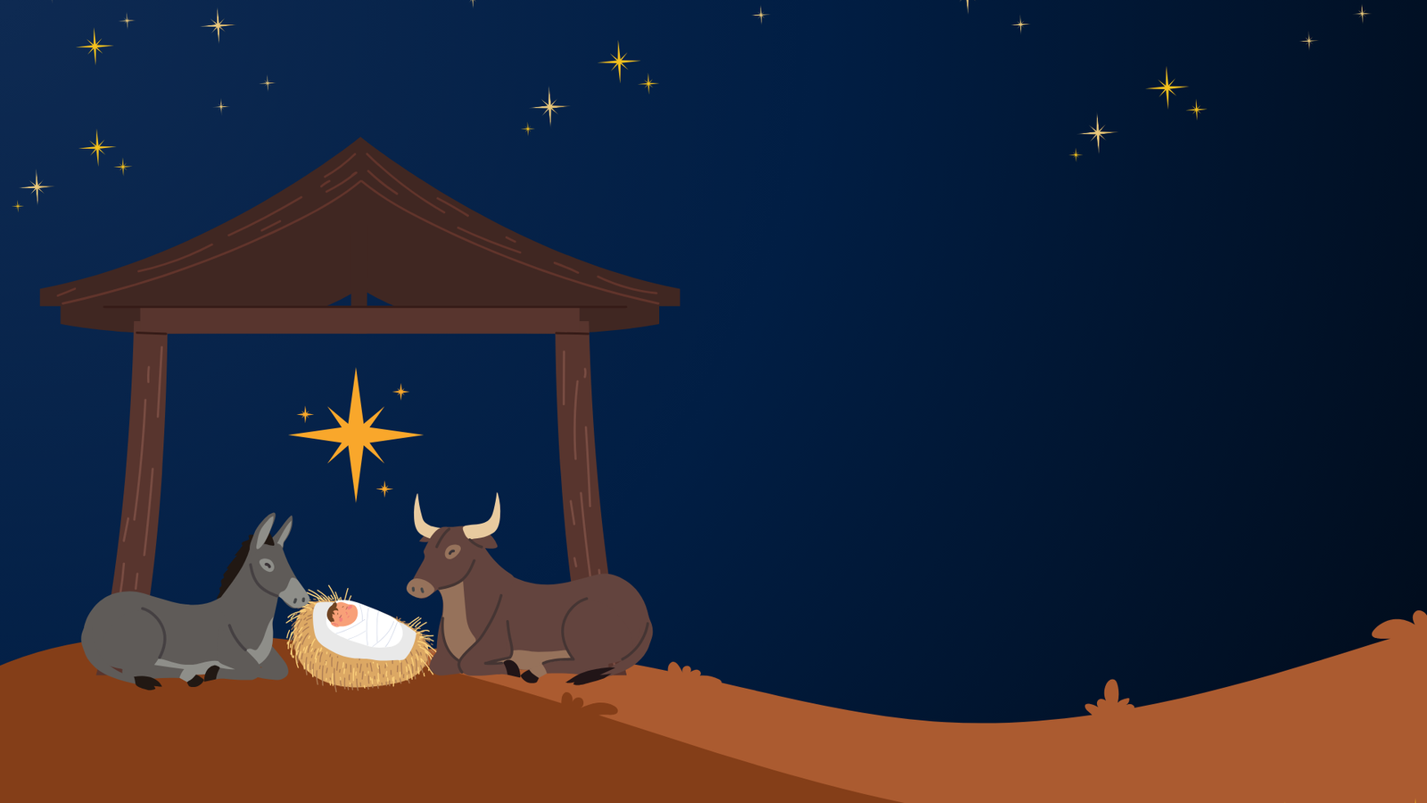 Religious Christmas PowerPoint Background