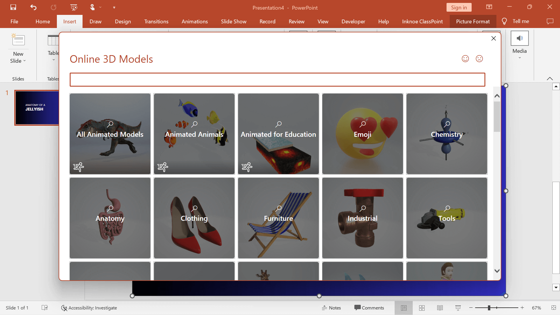 3D Models to use with PowerPoint Animation
