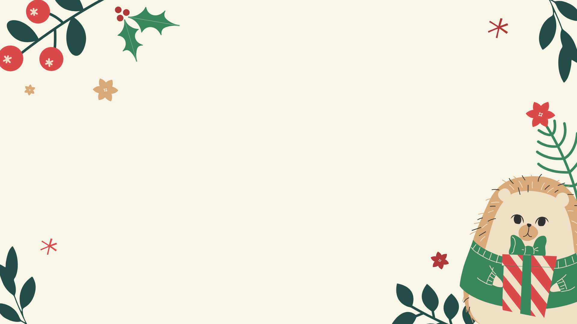 Traditional Christmas PowerPoint Background