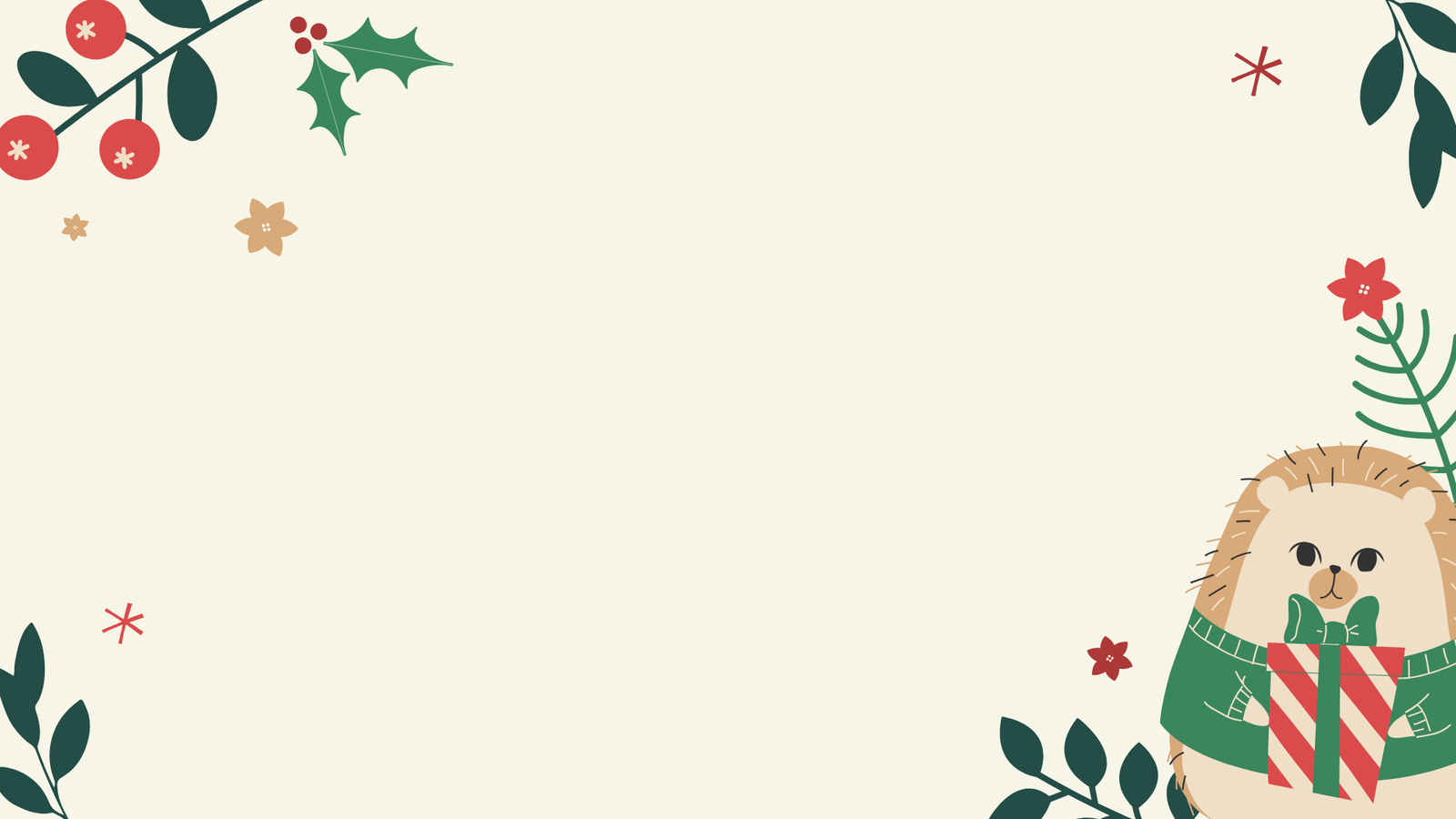 Traditional Christmas PowerPoint Background