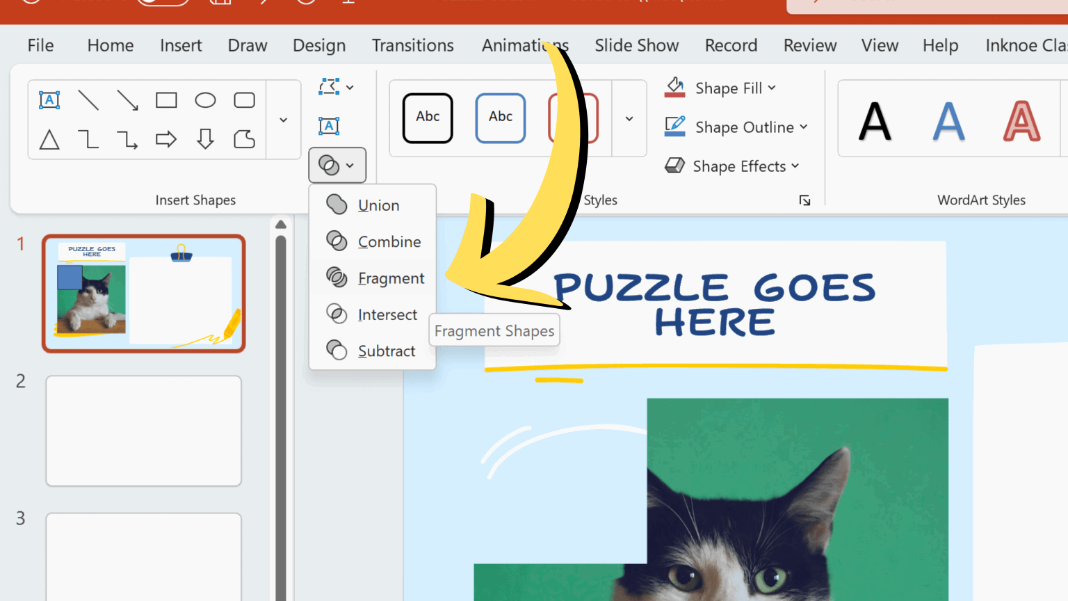 Powerpoint Interactif Modèle De Puzzle PowerPoint Interactif Et Tutoriel En 5 étapes | ClassPoint