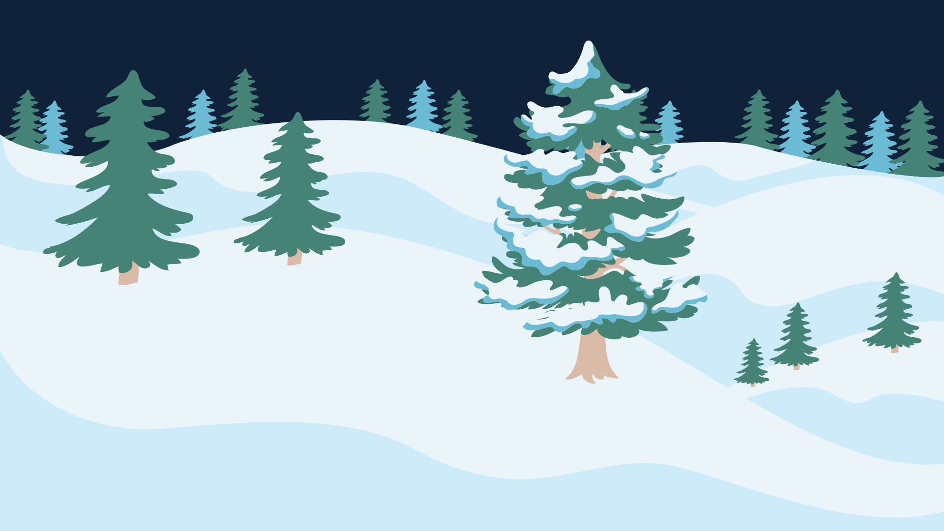 Winter Wonderland Christmas PowerPoint Background