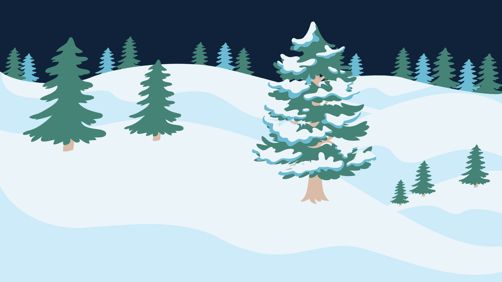 Winter Wonderland Christmas PowerPoint Background