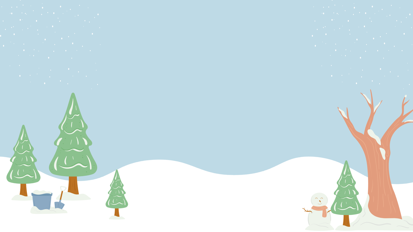 Winter Wonderland Christmas PowerPoint Background