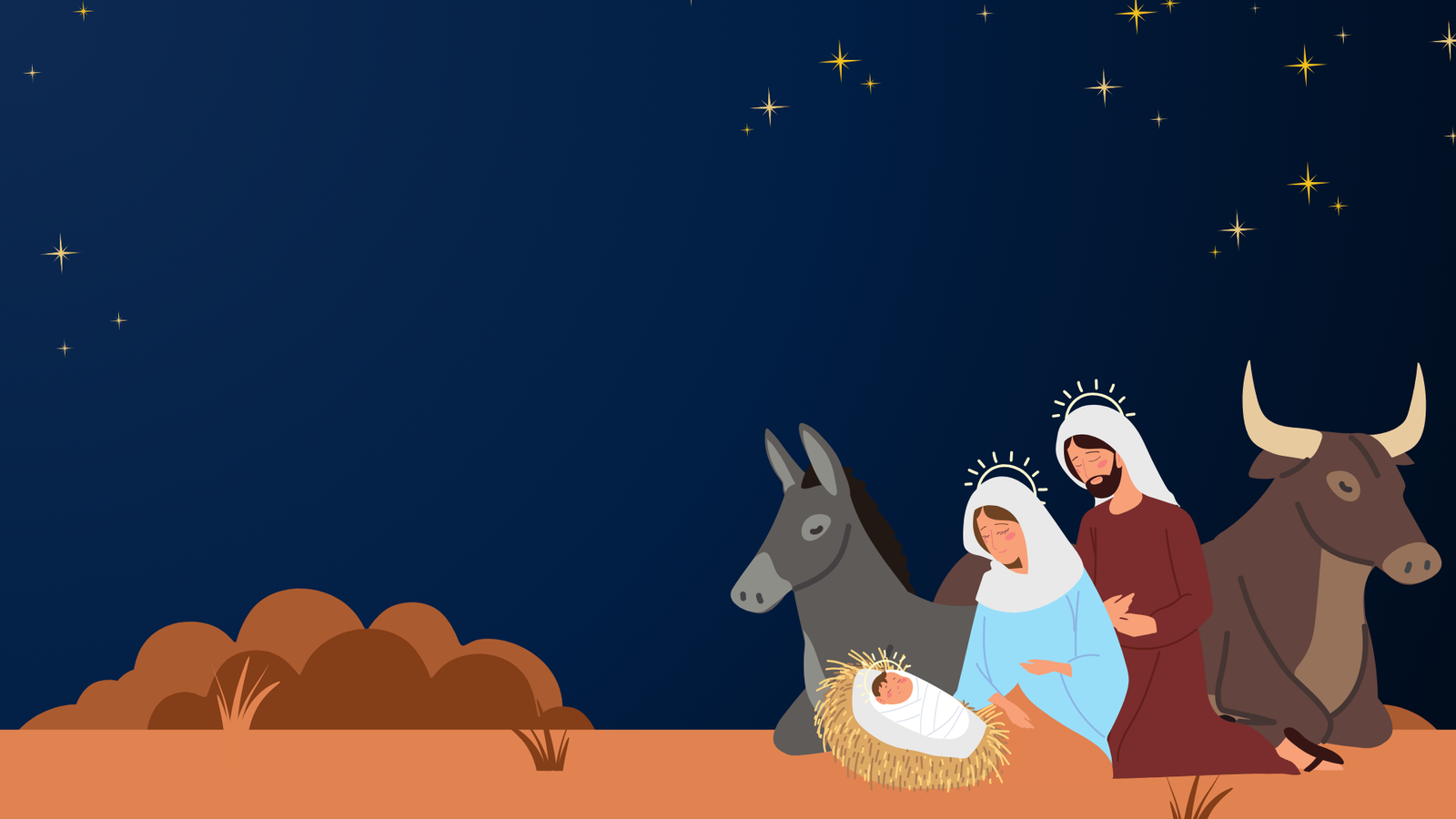 Religious Christmas PowerPoint Background