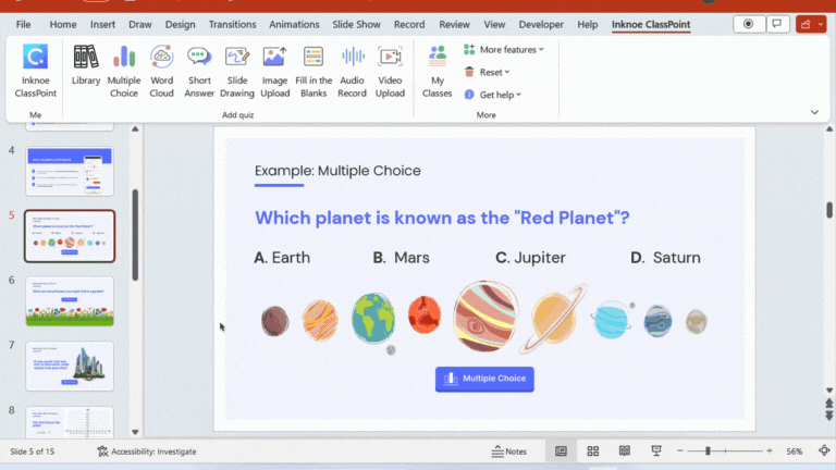 Create a class in PowerPoint