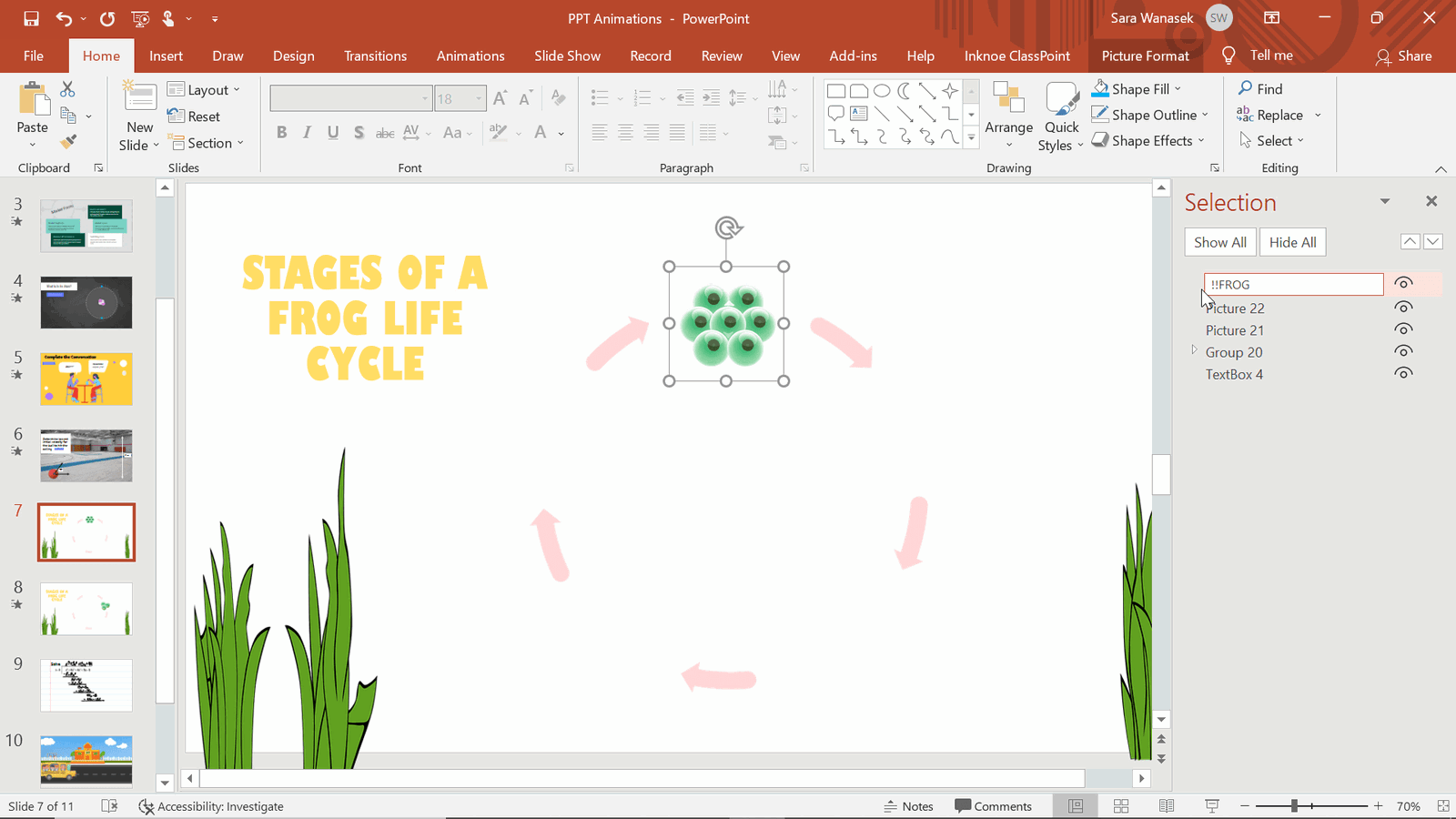 creative lesson presentation