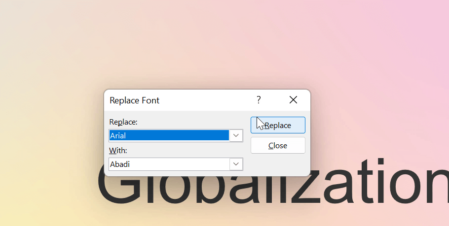mengganti font dalam file PPT
