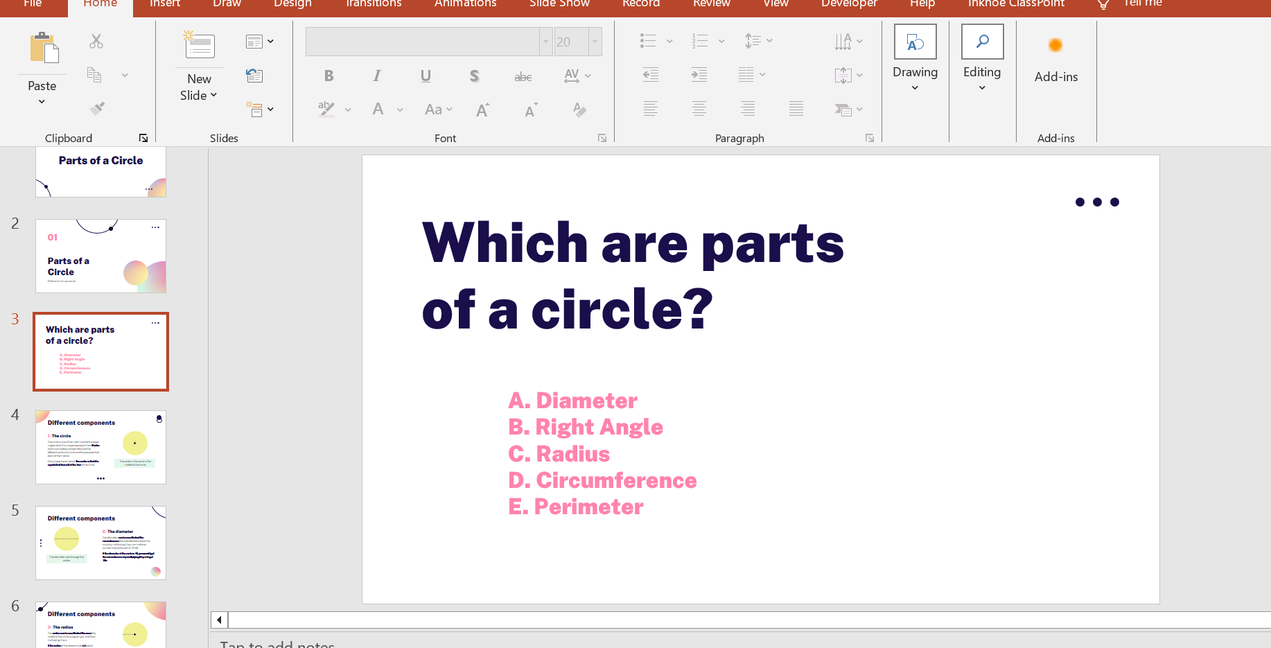 Add interactive quiz questions in PowerPoint