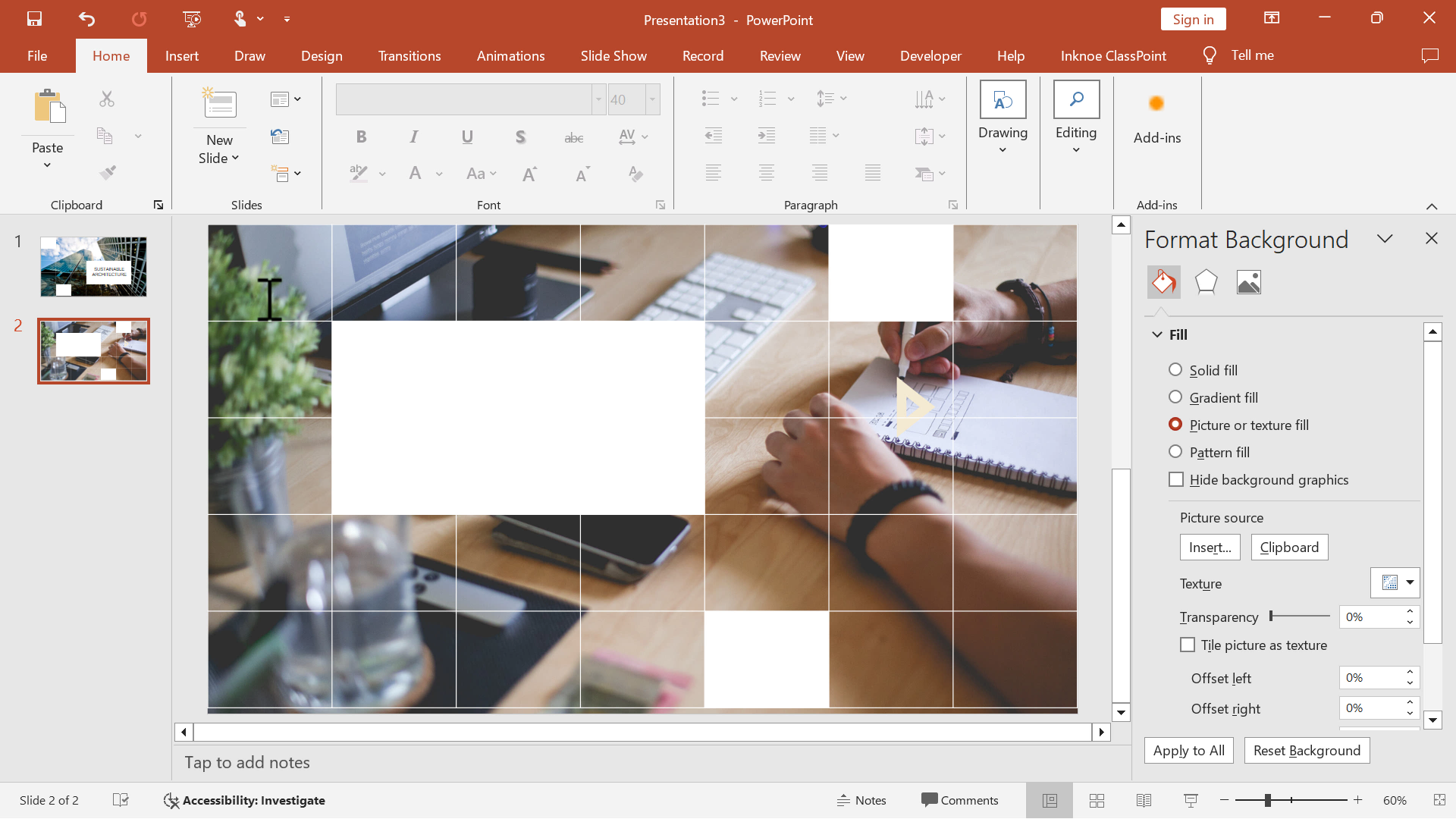 open pdf presentation in powerpoint