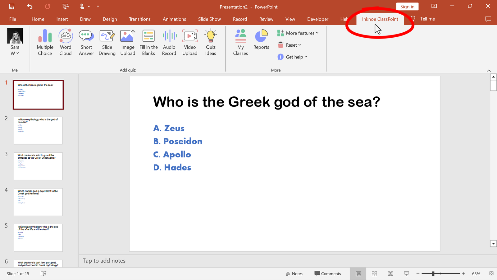 Interactive quizzes PowerPoint