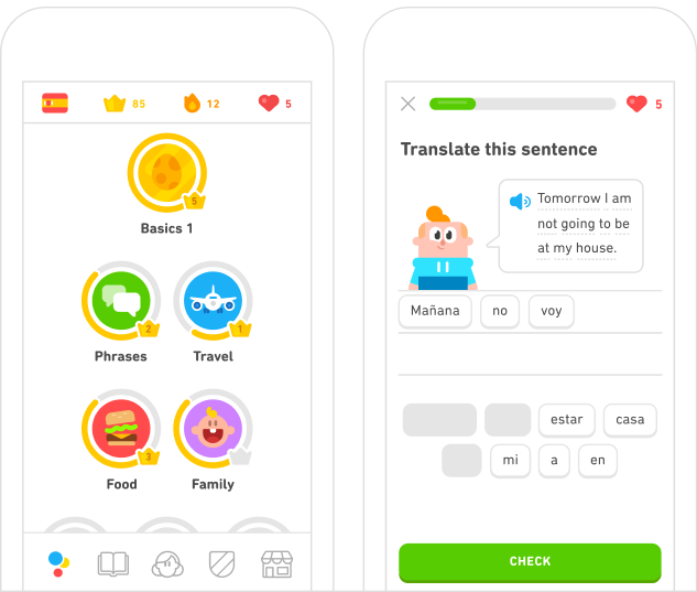 Aula AI herramienta de aprendizaje de idiomas - Duolingo AI