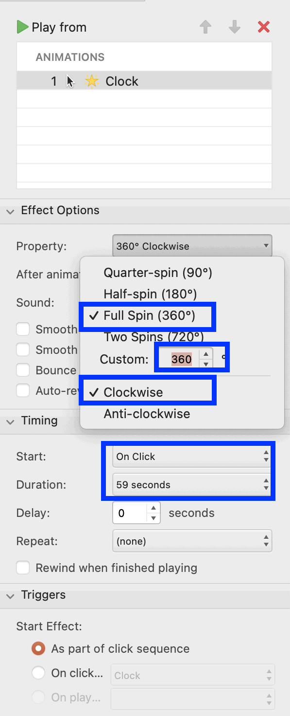 PowerPointにタイマーを追加する方法 - クロックカウントダウンタイマーの方法ステップ4