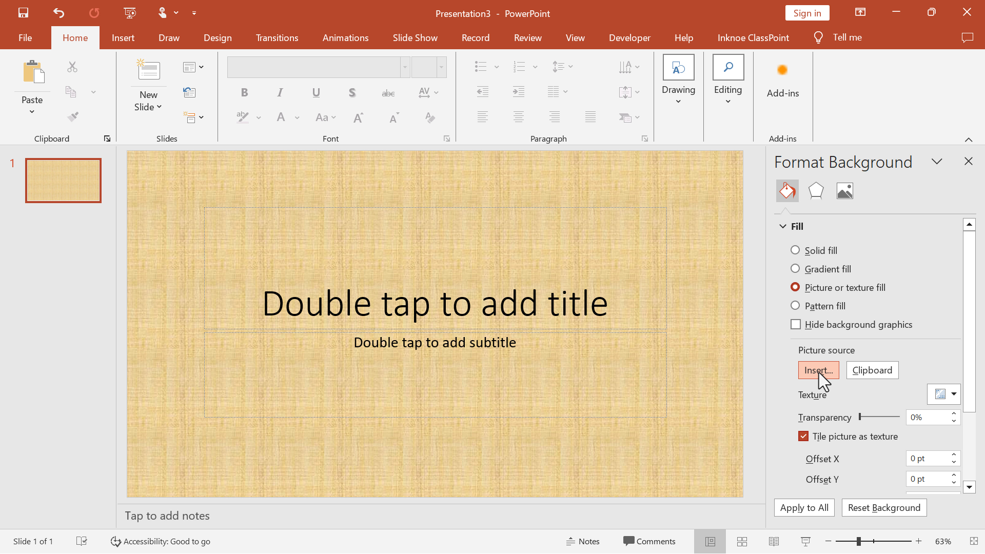 open pdf presentation in powerpoint