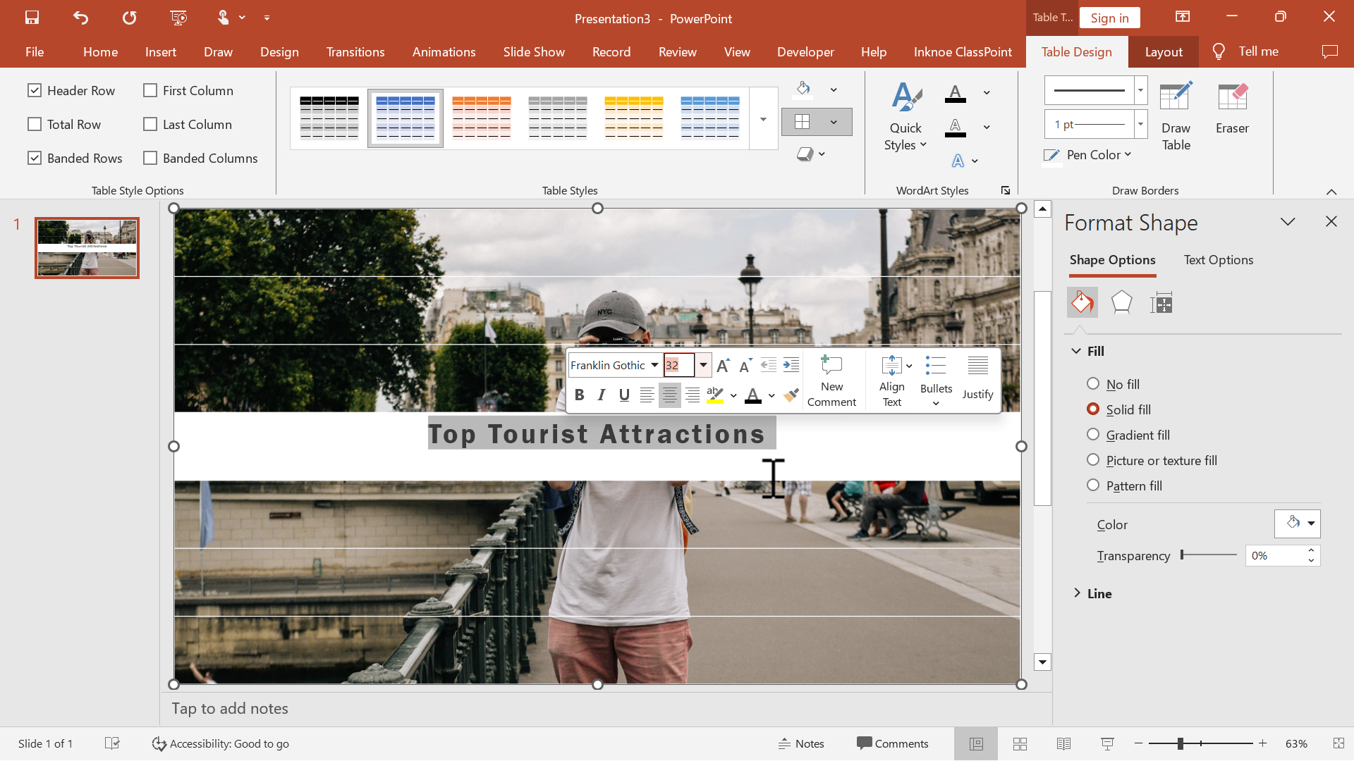 open pdf presentation in powerpoint