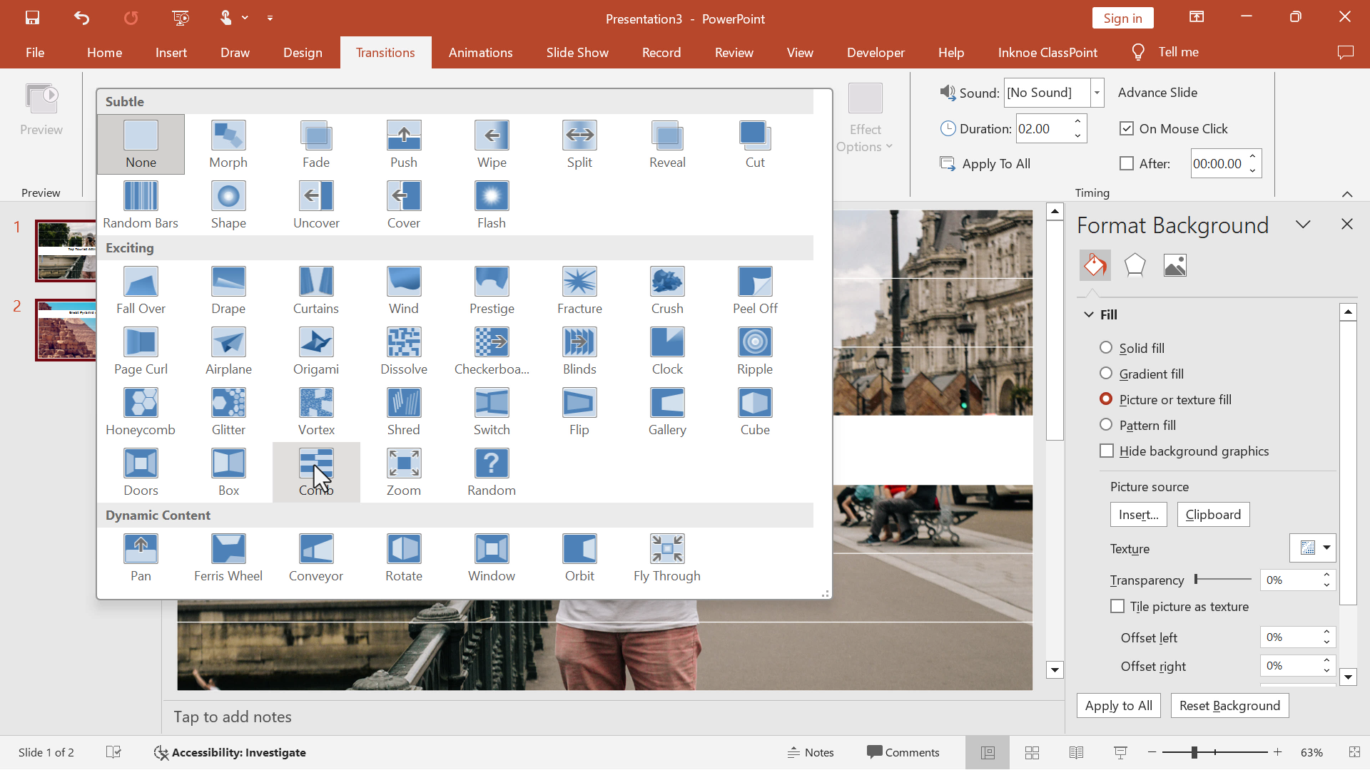 open pdf presentation in powerpoint