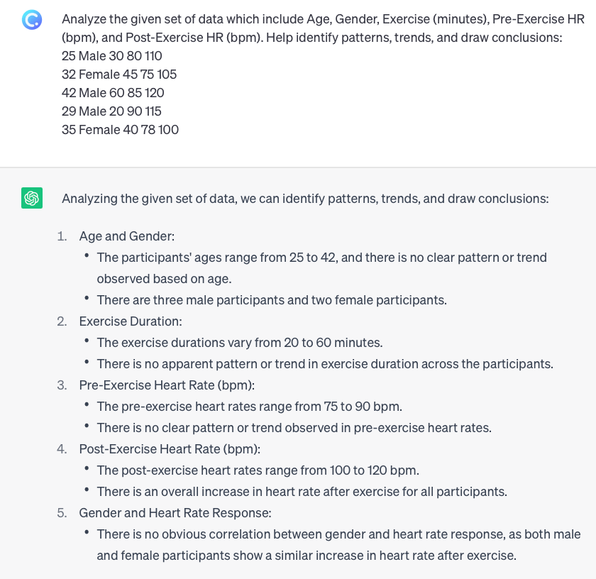 ChatGPT data analysis