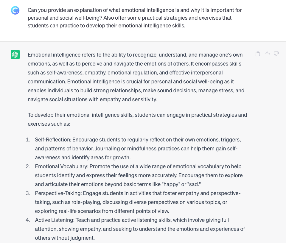 ChatGPT Emotional Intelligence（エモーショナル・インテリジェンス