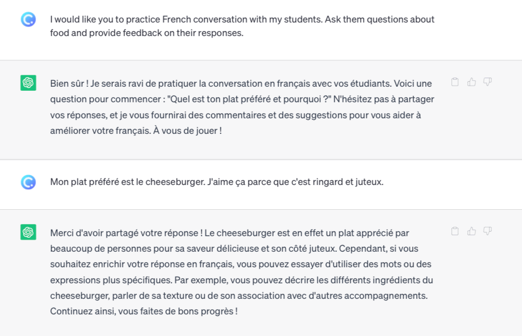 ChatGPT aprendizaje de idiomas