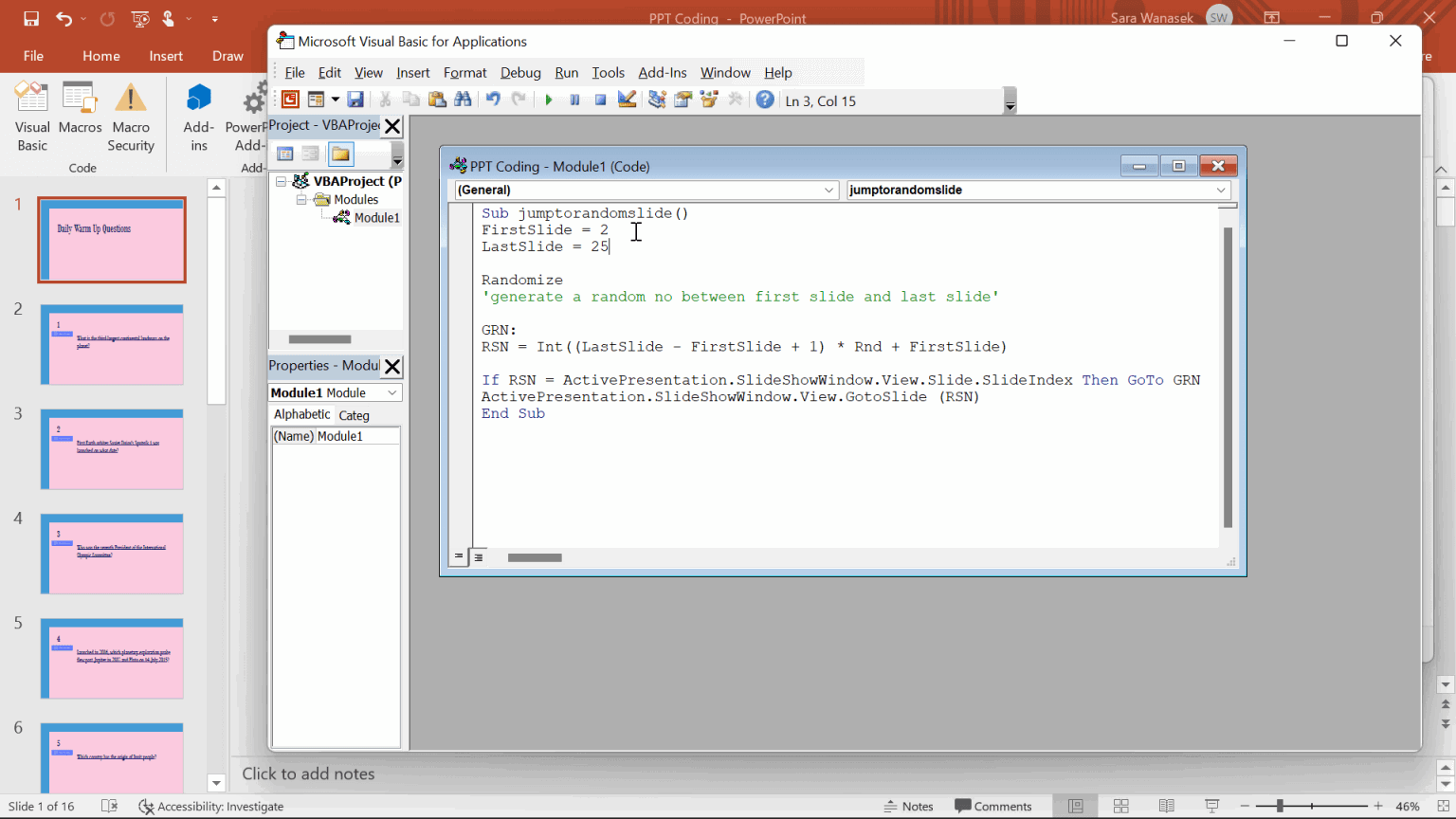 Present Sql Code In Ppt How To Randomly Shuffle PowerPoint Slides - ClassPoint Blog | ClassPoint