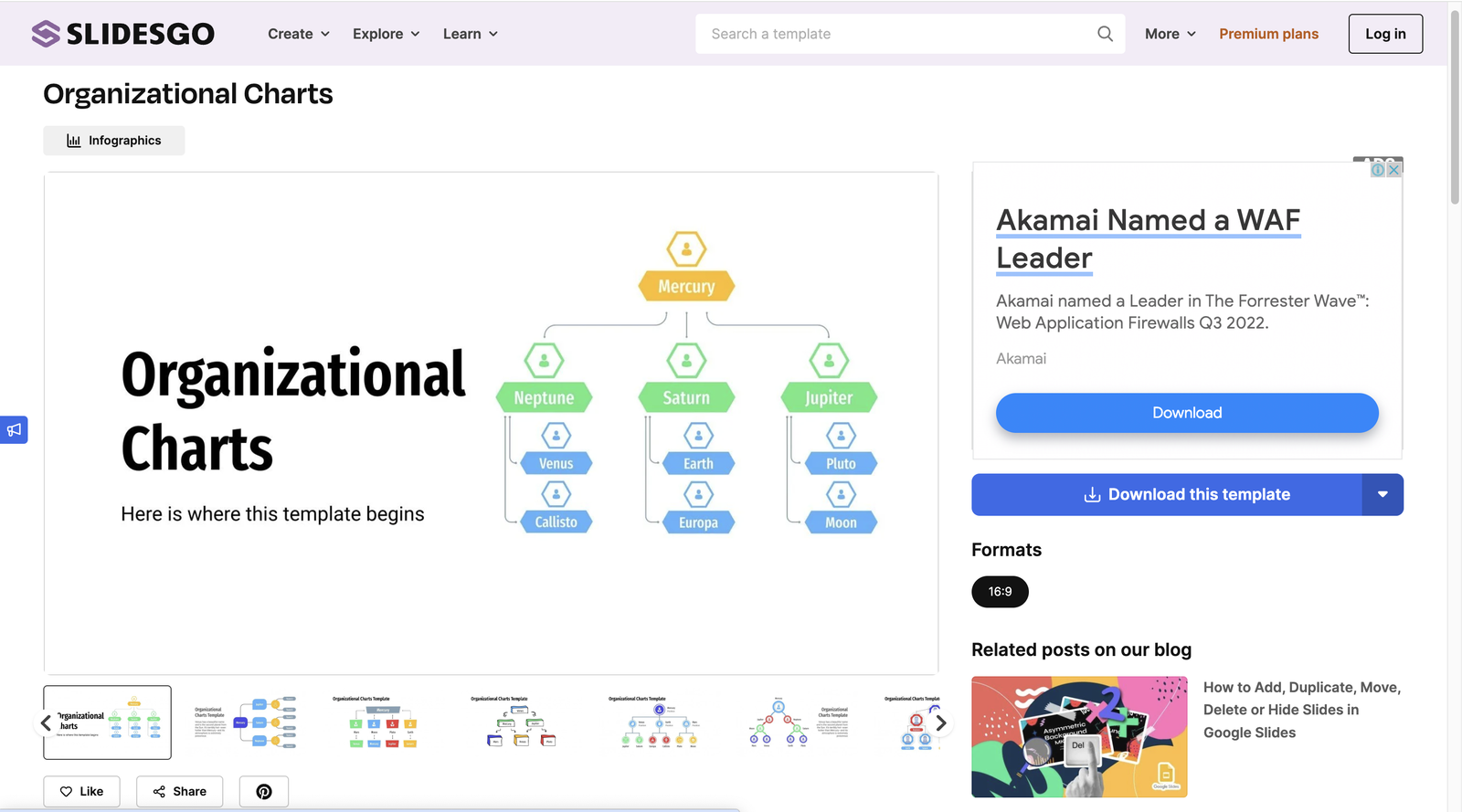 PowerPoint Org Chart Template SlidesGo