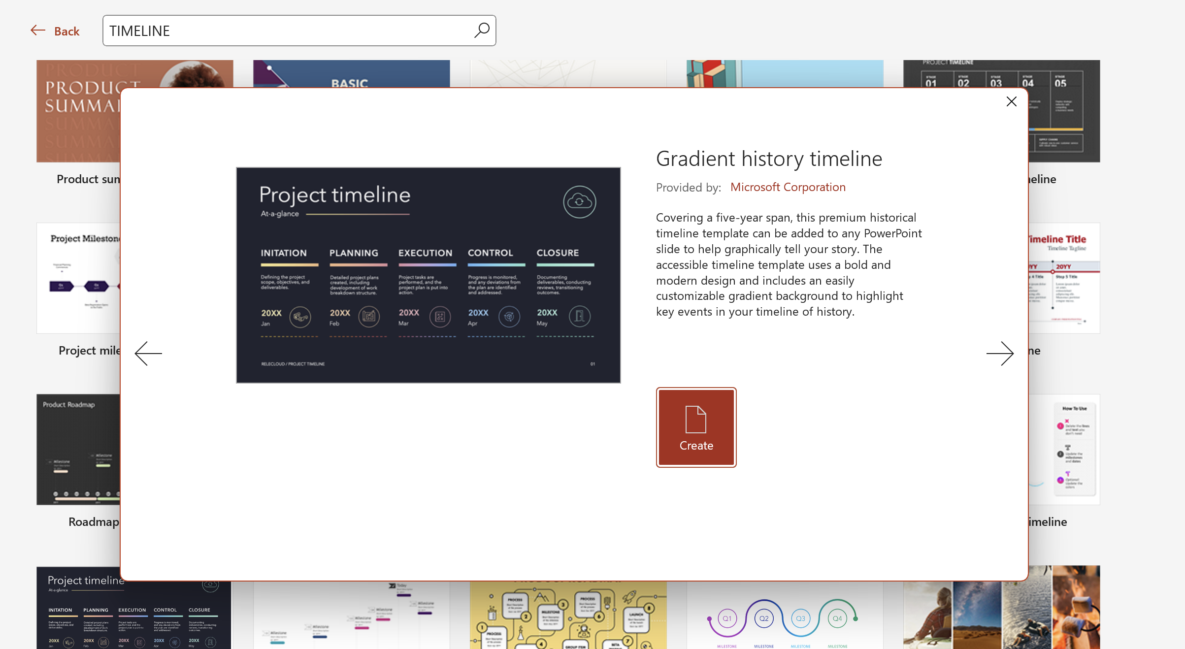 PowerPoint timeline templates