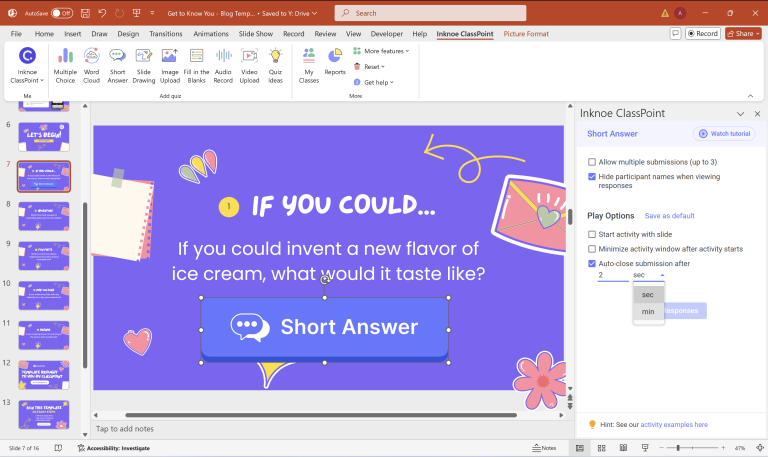 The Best List Of 260+ Get To Know You Questions For Students | ClassPoint