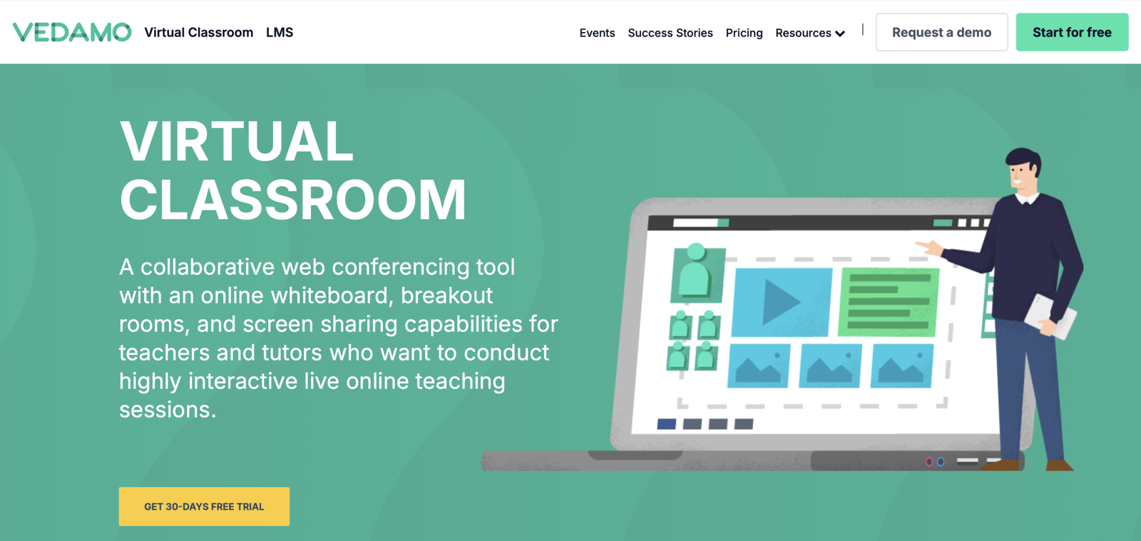 virtual classroom platforms : vedamo