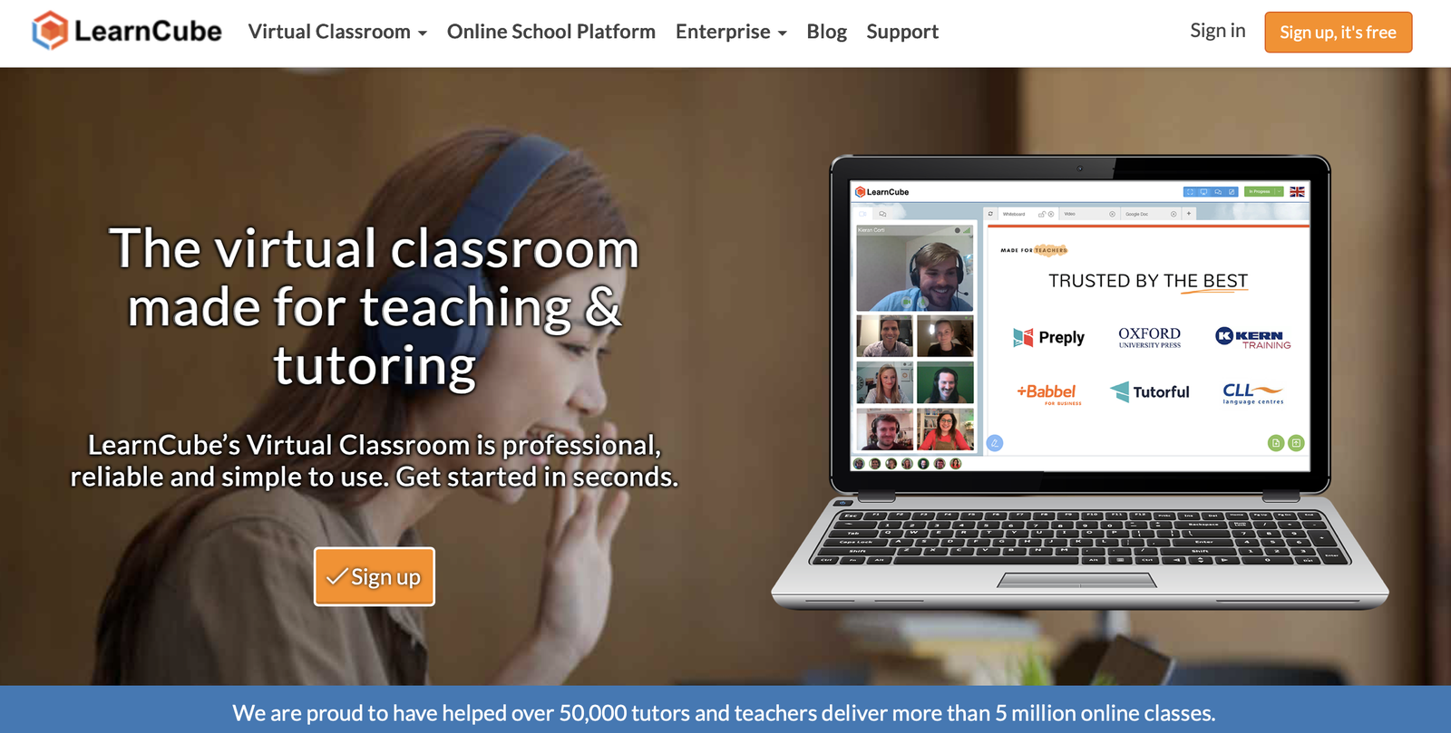 virtual classroom platforms : learncube