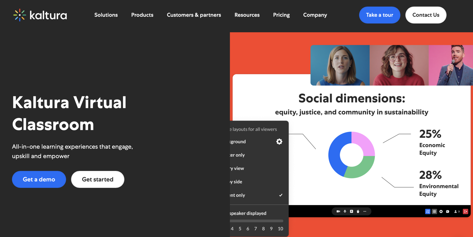 virtual classroom platforms : kaltura
