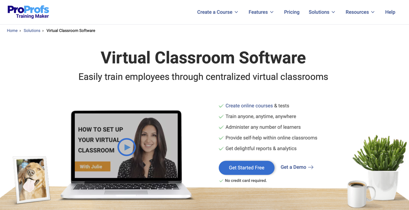 virtual classroom platforms : proprofs training maker