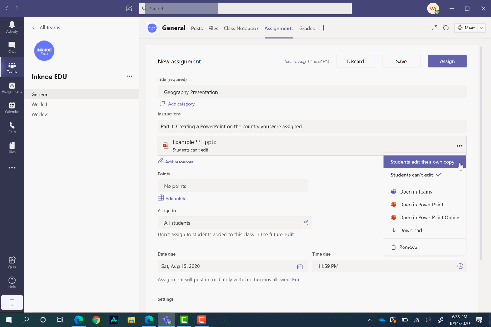 task assignment in microsoft teams