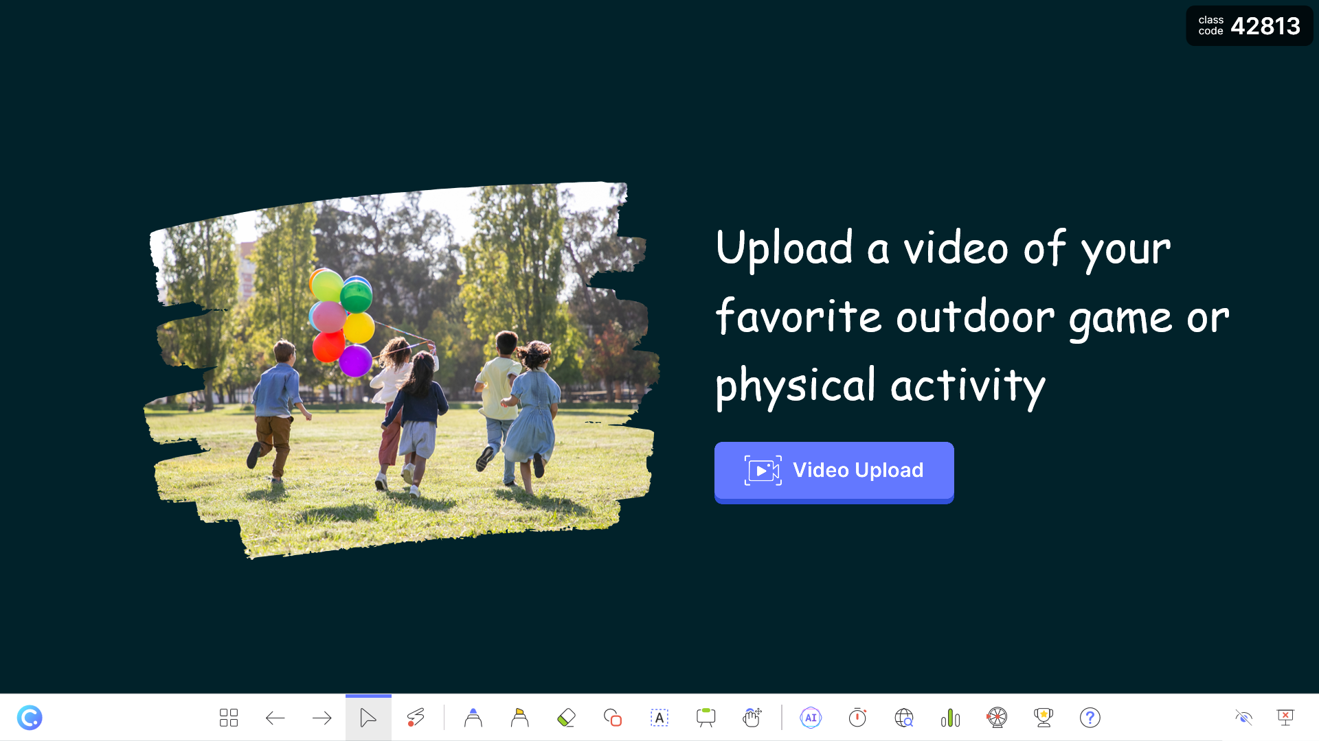 PowerPoint quiz template - Video Upload