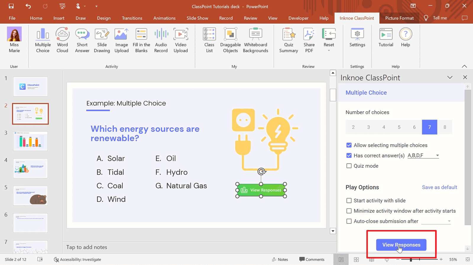 quiz on presentation