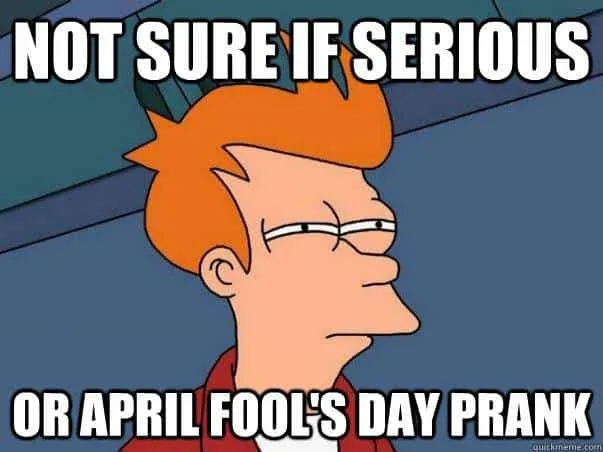 April Fool's Day meme