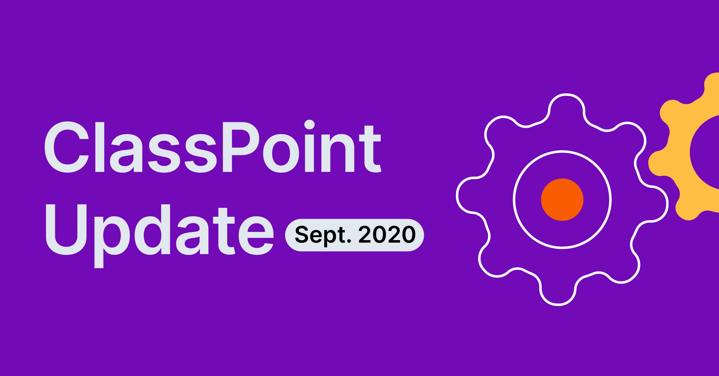تحديثات ClassPoint – سبتمبر 2020