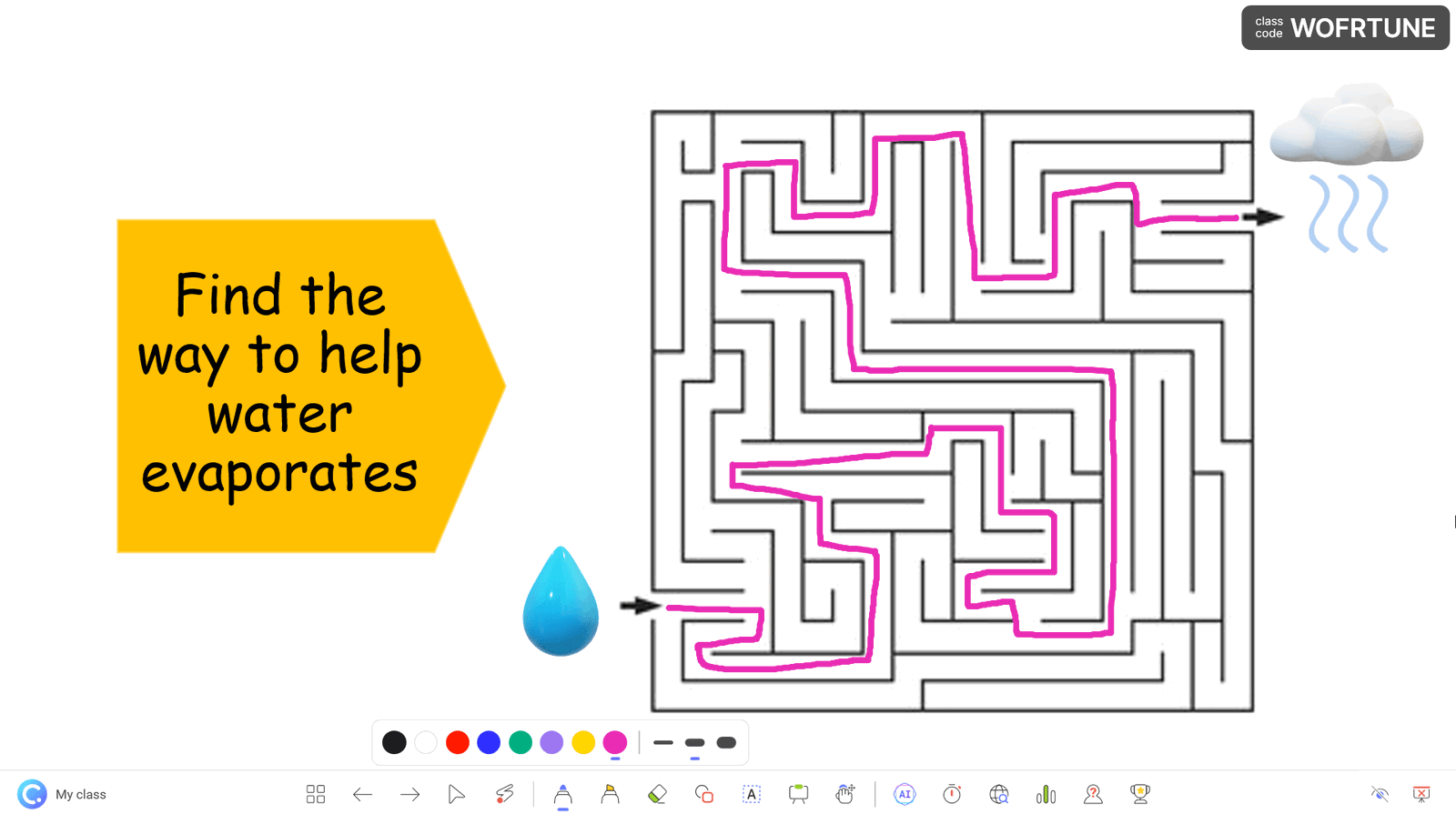 powerpoint games - the maze or finding the way