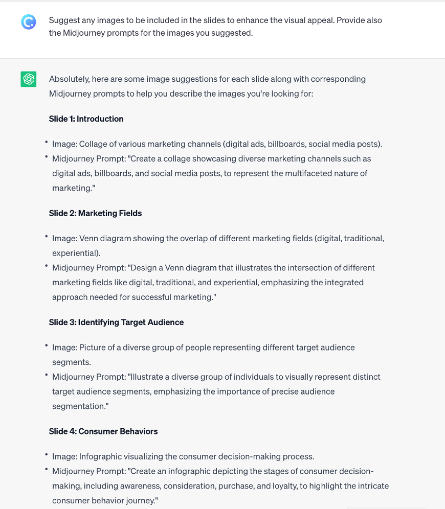 Create PowerPoint slide images using ChatGPT