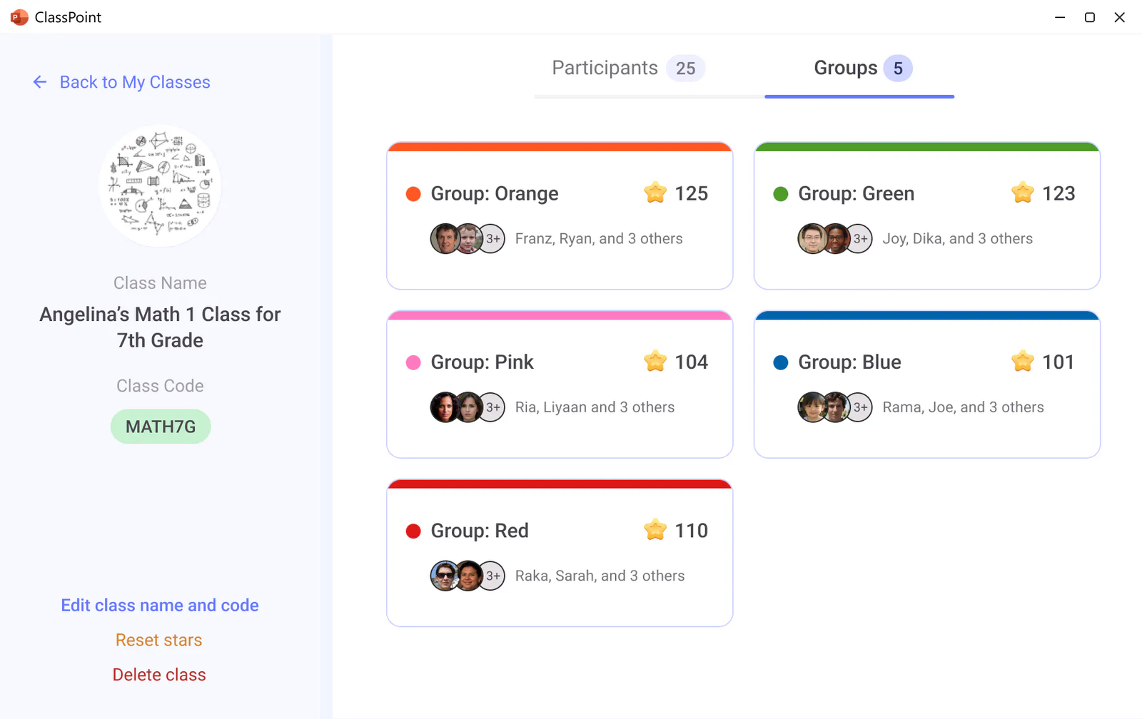 ClassPoint Grouping