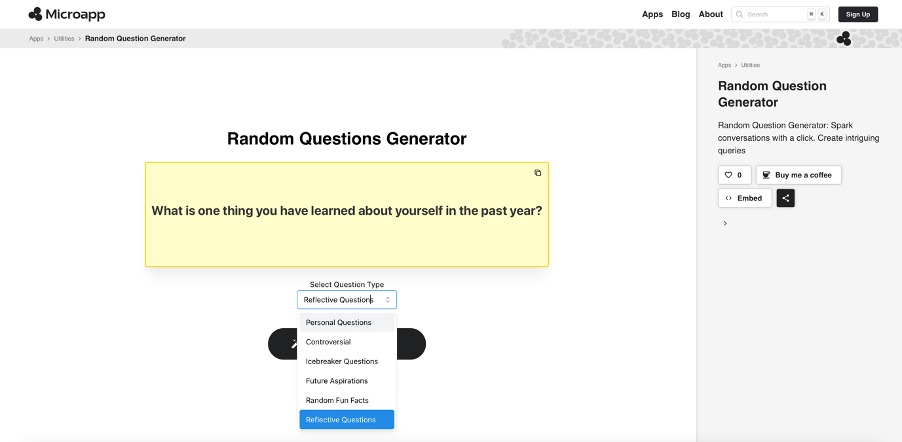 Generator Pertanyaan Acak Aplikasi Mikro