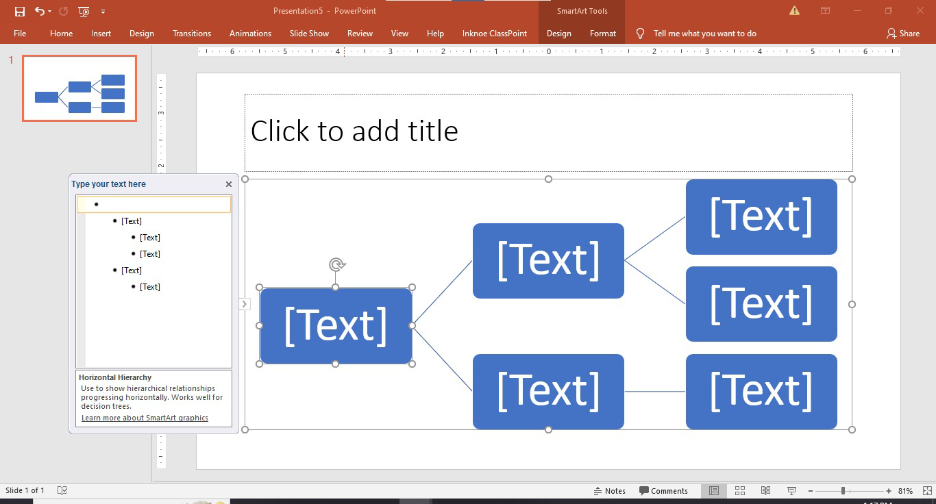 Make a decision tree in PowerPoint with SmartArt