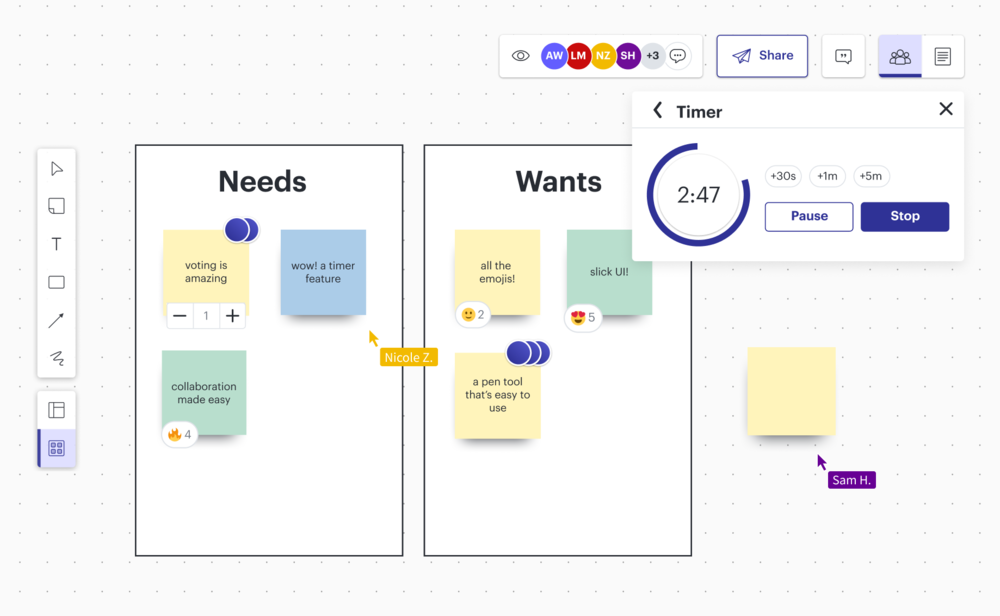 Jamboard alternatives - Lucidspark