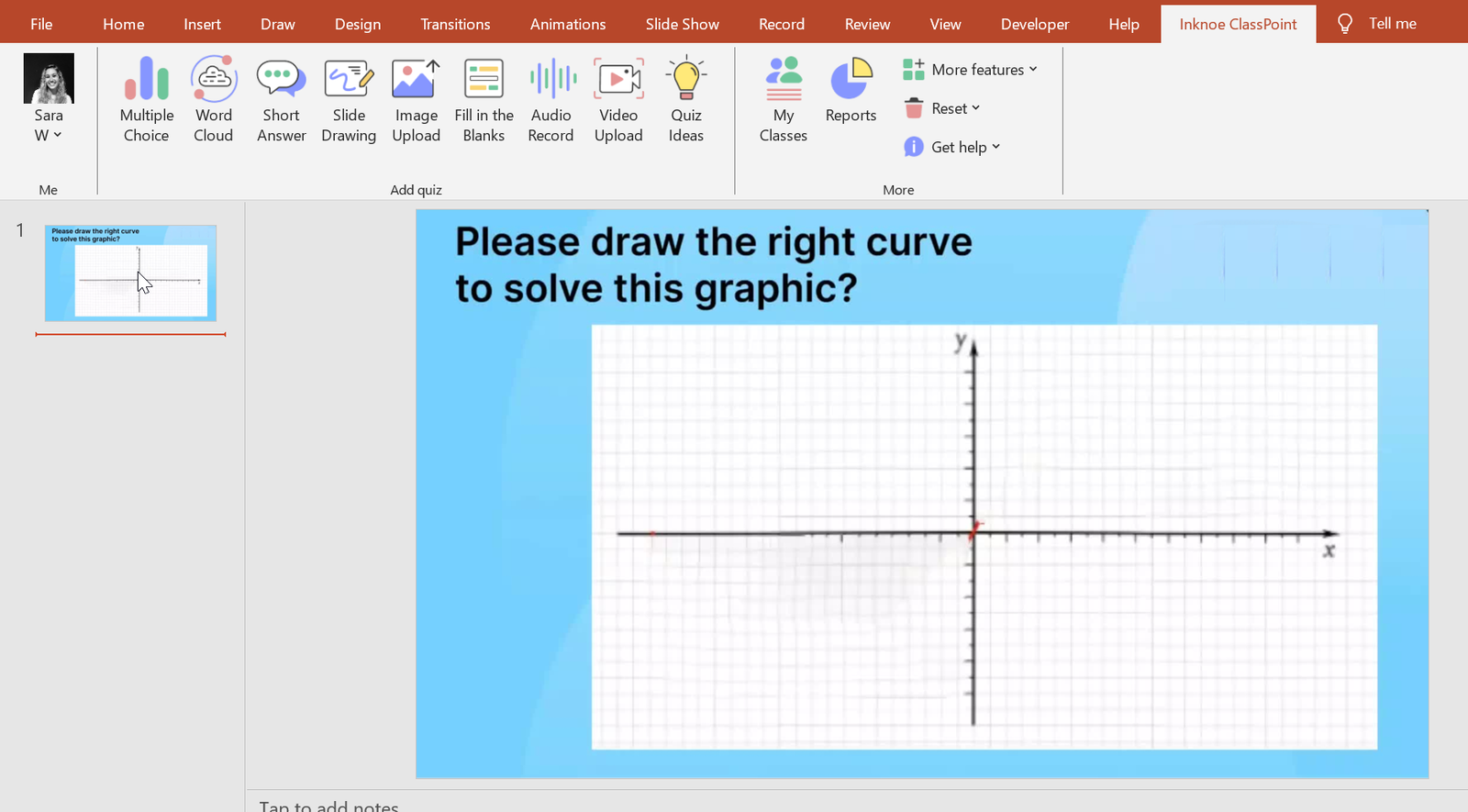 ClassPoint slide drawing