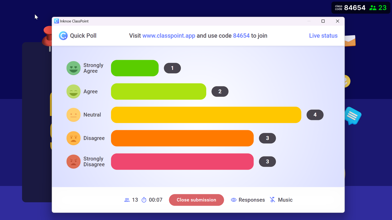 quick poll in PowerPoint