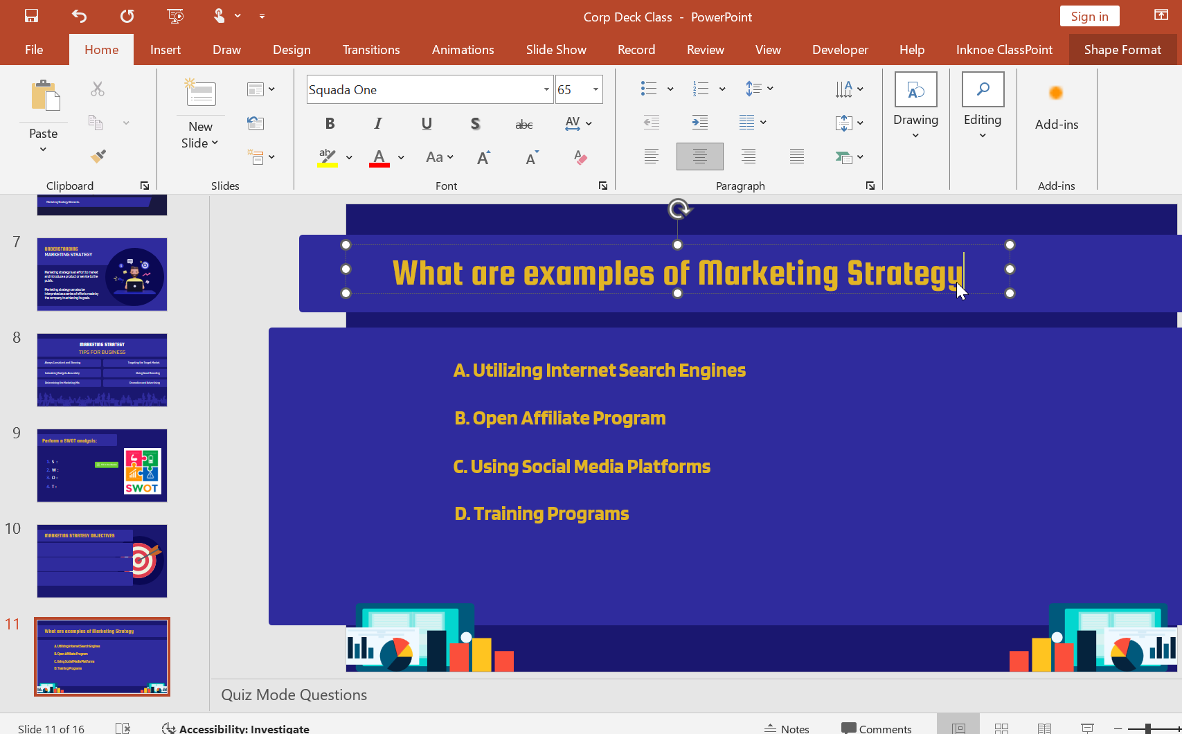 Interactive Quizzes in PowerPoint