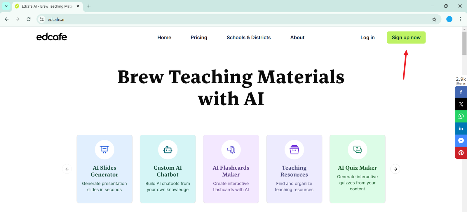 Edcafe AI for Interactive Classroom Presentations